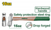 Молоток  450гр с круглым бойком и деревянной ручкой JADEVER JDMB5316/24