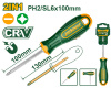 Отвертка комбинированная 2 в 1 130мм (PH2/SL6.5) JADEVER JDSS45M3/48