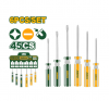 Набор отверток  6шт двухцветная прозрачная ручка JADEVER JDSS3206
