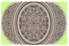  Коврик циновка на резине 0,6*1,1 овал/sz5189/b3о/32  1/1