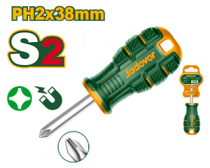 Отвертка крестовая PH2  38мм S2 JADEVER JDSDB221