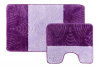  Набор ковриков д/ванной  BOMBINI SILVER 60*100/50*60 (2шт) Фиолетовый/SLV201826