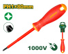 Отвертка крестовая PH1  80мм диэлектрическая  JADEVER JDSD7213