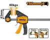 Струбцина быстрозажимная 63*150мм INGCO HQBC01601 INDUSTRIAL