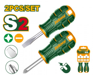 Набор отверток  2шт (SL6.5/PH2* 38мм) JADEVER JDSSB402