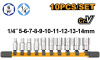 Набор головок 1/4" (5-14мм) 10 предметов INGCO HKTS14103 INDUSTRIAL