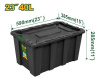 Контейнер  40л для хранения 590*385*285мм черный JADEVER JDTB3340