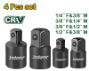 Набор переходников ударных для трещоток 4шт JADEVER JDMS6404/100