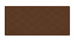  Коврик придверный ворсовый 57*95 Grid на ПВХ подложке size: L ТЕМНЫЙ ШОКОЛАД