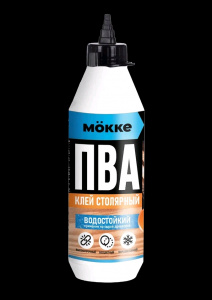 Клей ПВА 0,5кг столярный влагостойкий D3 (-30C)  MOKKE/6