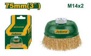 Щетка-крацовка д/МШУ  75мм М14 чащеобразная мягкая JADEVER JDCE1401