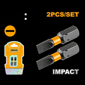 НАБОР бит (SL5*25мм) 2шт ударных INGCO SDBIM71SL525 INDUSTRIAL