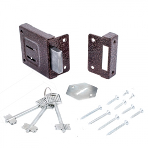 Замок накладной ЗН4-1 медь 3кл. Сувальдный/Птимаш 