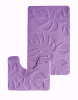  Набор ковриков д/ванной BOMBINI CROOSLOOP 60*100/50*60см (2шт) LLP202250 Violet  1/25