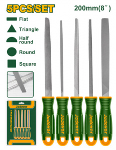 Набор напильников по металлу 5шт 200мм JADEVER JDSF2405/10