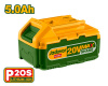 Аккумулятор 20В, 5,0Ач,Li-ion, д/семейства P20S  JADEVER JDLBP550