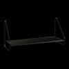 Полка настенная МЕТАЛ. "Барселона 21" (650*245*300 мм) черный (1шт)