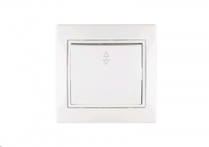 Выключатель 1-кл С/У проходной белый 10А, 250В/TANGO