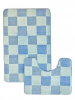  Набор ковриков  д/ванной AQUADOMER Фиеста 60*100/50*60 (2шт) Blue F004 (голубой) 1/50