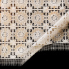  Клеенка ажурная ЛЕЙС 1,37х22м Цветы /Россия/007-beige/lightbeige