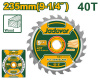 Диск пильный по дереву 235*30мм 40 зубов  JADEVER JDTC1K07