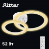 Люстра светодиодная диммируемая  52Вт RIFLESSO с ДУ белая 2700-6400К,470х330х120мм,16м2,REV Ritter