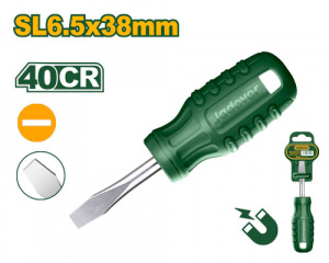 Отвертка шлицевая SL6.5  38мм одноцветная ручка JADEVER JDSD3961/240