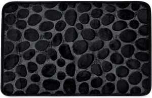  Коврик д/ванной Камни 50*80 (1шт) Черный