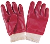 Перчатки  х/б маслобензостойкие (р-р 10,5) с полным обливом "Гранат" /12
