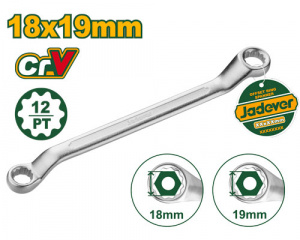 Ключ накидной изогнутый 18*19мм 251мм JADEVER JDSA3107/120