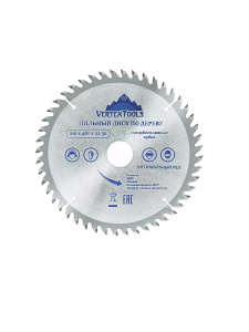 Диск пильный по дереву 210*32/30мм 48 зубов /Vertex
