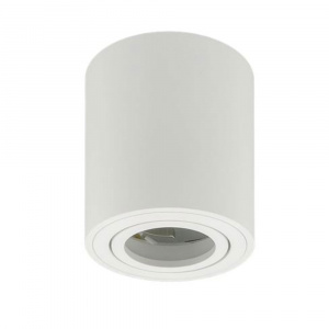 Светильник накладной потолочный CAST 87 WHITE, алюминиевое литье, круглый, GU10, белый, ø80x84мм