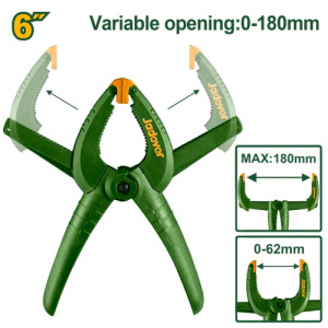 Зажим ручной 6" 180мм пружинный  JADEVER JDCP5396D
