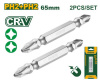 Набор бит (PH2-PH2*65мм) 2шт двусторонних JADEVER JDSV0K12