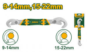 Ключ трубный самозажимной двухсторонний 9-22мм JADEVER JDUW1101/72