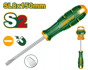 Отвертка шлицевая SL8 150мм S2 JADEVER JDSDA286