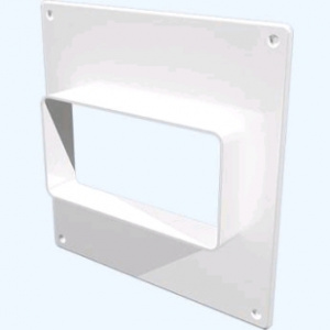 Площадка торцевая пластиковая 150*150мм фланец 55*110мм (25шт)