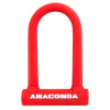 Замок ВС- 127мм ANACONDA Т608 RED силикон с креплением на раму всепогод./АВАНГАРД