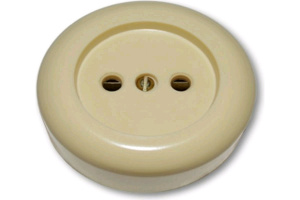 Розетка РА 10-007 круглая, слоновая кость, /Ливны