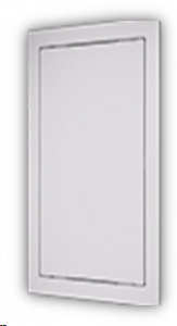 Люк-дверца ревизионный пласт. 150*150мм НАЖИМНОЙ (168*168мм с фланцем 146*146мм)