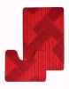  Набор ковриков д/ванной BOMBINI CROOSLOOP 60*100/50*60см (2шт) LLP202254 Burgundy  1/25