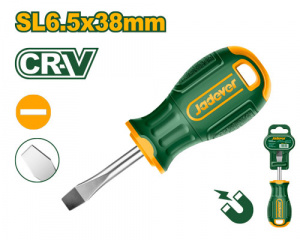 Отвертка шлицевая SL6.5  38мм Cr-V JADEVER JDSD1261