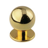 Ручка-кнопка 14.137.01 малая PB (золото) диаметр 20мм.(100) Trodos