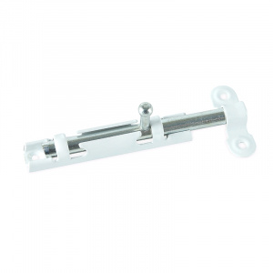 Шпингалет ЗТ3 90мм полимер белый /Кунгур  (100шт)