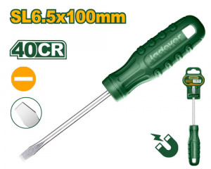 Отвертка шлицевая SL6.5 100мм одноцветная ручка JADEVER JDSD3964/144