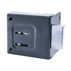 Замок накладной ЗН4-1черный 3кл. Сувальдный/Птимаш