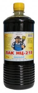 Лак НЦ-218  0,5л ПЭТ бутылка Котовск /Барнаул/20