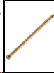 Гвоздь ФИНИШНЫЙ ЛАТУНИРОВАННЫЙ 1,4 х 40 /40шт.SteelRex