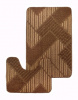  Набор ковриков д/ванной BOMBINI CROOSLOOP Крослуп 50*80/50*40см (2шт)) LLP202254 Brown  1/25