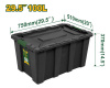 Контейнер 100л для хранения 750*510*370мм черный JADEVER JDTB331B/5